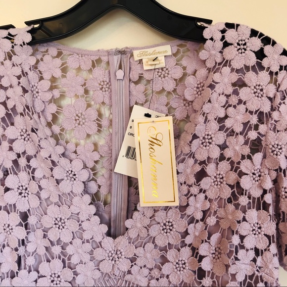 NWT Shoshanna Orchid Lace Paulina Dress - Picture 4 of 8